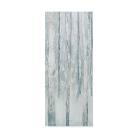 Julia Purinton 'Birches In Winter Blue Gray Panel Iii' Canvas Art,20x47
